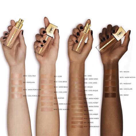 ysl teint touche eclat foundation br40|ysl touche eclat colour chart.